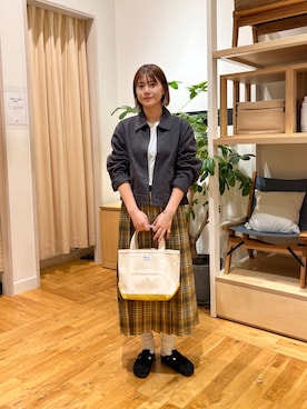 「イチ推しジャケットスタイル」｜「アイテム（トートバッグ）」を使った、Natsumi    さん（レディース・171cm）の秋コーディネート