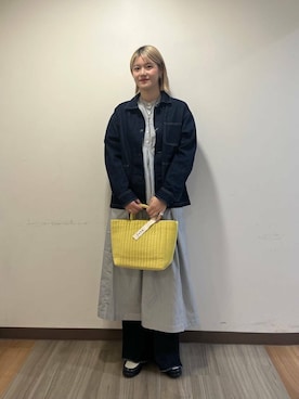 「アイテム（カバーオール）」を使った、Natsumi    さん（レディース・171cm）の秋コーディネート