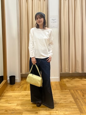 「アイテム（ニットキャップ/ビーニー）」を使った、Natsumi    さん（レディース・171cm）の秋コーディネート