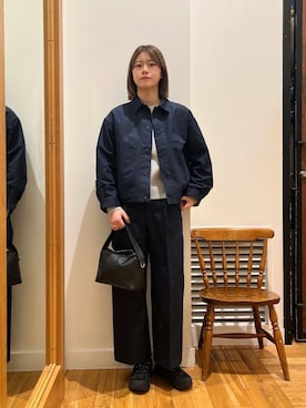 「アイテム（カバーオール）」を使った、Natsumi    さん（レディース・171cm）の冬コーディネート