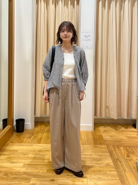 「URBAN RESEARCH DOORS（アーバンリサーチドアーズ）のリネンドロストドルマンブラウス（シャツ/ブラウス、その他）」を使った、Natsumi    さん（レディース・171cm）の春コーディネート