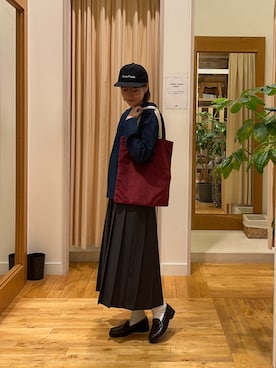 「アイテム（スカート）」を使った、Natsumi    さん（レディース・171cm）の秋コーディネート