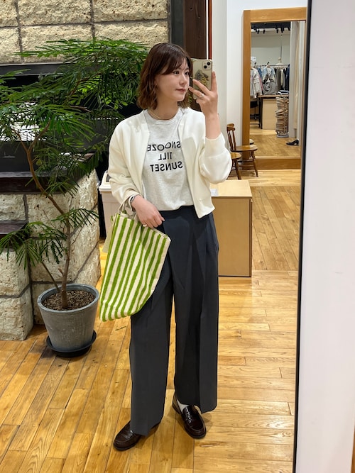 セール】『仁村紗和さん着用』『UR TECH Renew Knit』VネックZIP