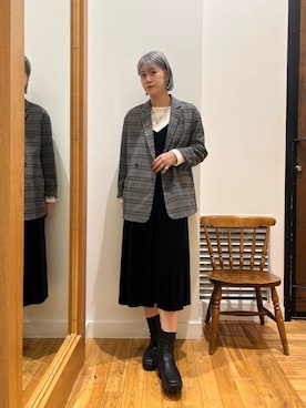 「doors」｜「アイテム（セットアップ）」を使った、Natsumi    さん（レディース・171cm）の秋コーディネート