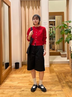 「アイテム（ニットキャップ/ビーニー）」を使った、Natsumi    さん（レディース・171cm）の夏コーディネート