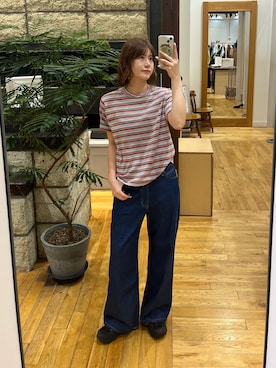 「URBAN RESEARCH DOORS（アーバンリサーチドアーズ）のアイテム（デニムパンツ）」を使った、Natsumi    さん（レディース・171cm）の夏コーディネート