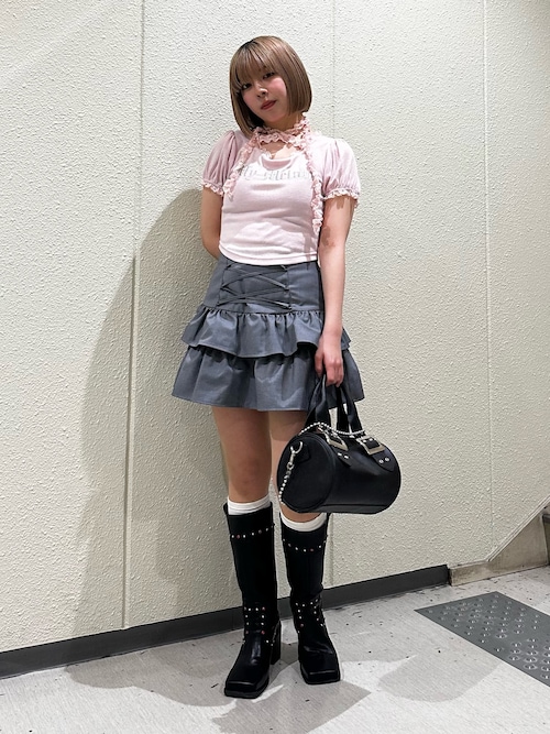 セール】レースアップティアードミニスカパン【セットアップ対応】卒業