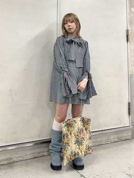 「アイテム（ブレスレット）」を使った、SHUNOさん（レディース・153cm）の夏コーディネート