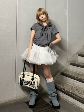「アイテム（パーカー）」を使った、SHUNOさん（レディース・153cm）の夏コーディネート