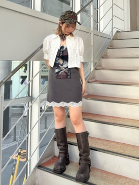 「アイテム（ワンピース/ドレス）」を使った、SHUNOさん（レディース・153cm）の夏コーディネート