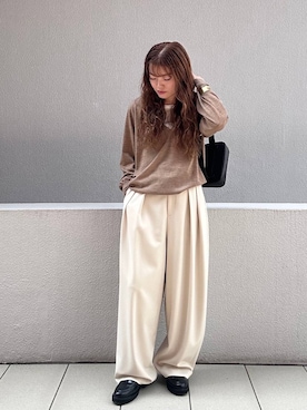 「アイテム（その他トップス）」を使った、sakataさん（レディース・160cm）の秋コーディネート