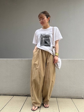 「Curensology（カレンソロジー）のアイテム」を使った、sakataさん（レディース・160cm）の春コーディネート