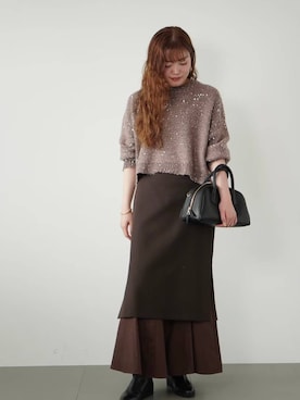 「アイテム（ピアス（両耳用））」を使った、sakataさん（レディース・160cm・20代）の秋コーディネート