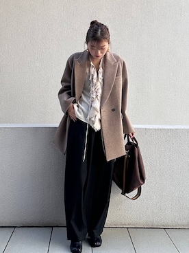 「アイテム（ピアス（両耳用））」を使った、sakataさん（レディース・160cm・20代）の冬コーディネート