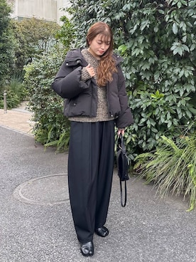 「アイテム（ピアス（両耳用））」を使った、sakataさん（レディース・160cm・20代）の冬コーディネート