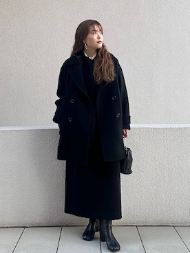 「アイテム（ピアス（両耳用））」を使った、sakataさん（レディース・160cm・20代）の冬コーディネート