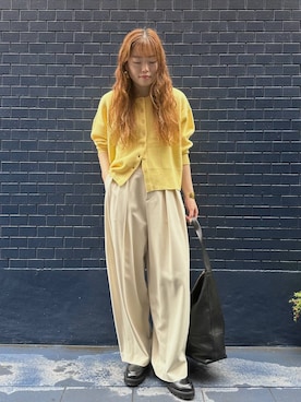 「アイテム（バングル/リストバンド）」を使った、sakataさん（レディース・160cm・20代）の秋コーディネート