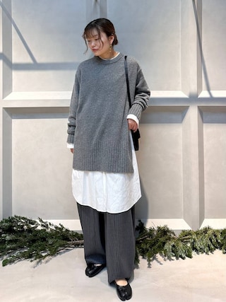 24AW⭐️美品⭐️カレンソロジー ウールカシミヤサイドジッププルオーバー／黒 Curensology（カレンソロジー）の「Curensology(カレンソロジー