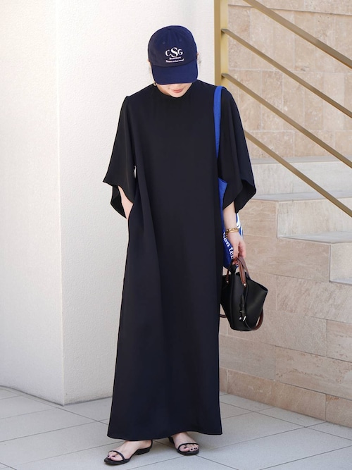 Curensology(カレンソロジー)/アセテートティードレス Curensology(カレンソロジー)｜アセテートティードレス/ブラック の