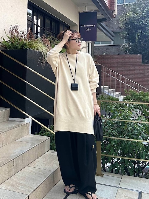 Curensology ニットベロアチュニック　グレー Curensology ニットベロアチュニック グレー Curensology