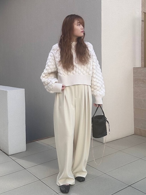 Curensology(カレンソロジー)/ポコポコバックリボンニットプルオーバー