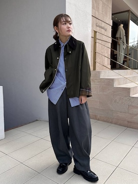 「アイテム（バングル/リストバンド）」を使った、sakataさん（レディース・160cm）の冬コーディネート