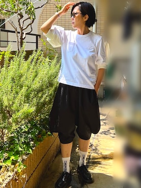 「アイテム（レッグウェア）」を使った、yudetamagoさん（レディース・171cm）の夏コーディネート