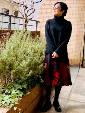 「CA4LA（カシラ）のアイテム」を使った、yudetamagoさん（レディース・171cm）の冬コーディネート