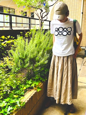 「アイテム（スリッポン）」を使った、yudetamagoさん（レディース・171cm）の秋コーディネート