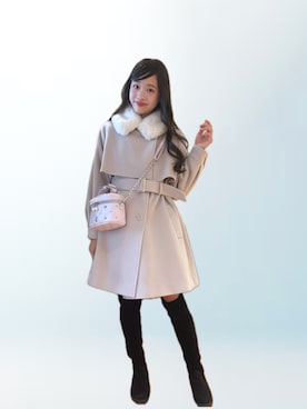 「アイテム（ジャケット/アウター）」を使った、miiiさん（キッズ・156cm）の秋コーディネート