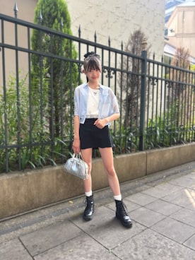 「アイテム（ブーツ）」を使った、Remi。さん（キッズ・153cm）の夏コーディネート
