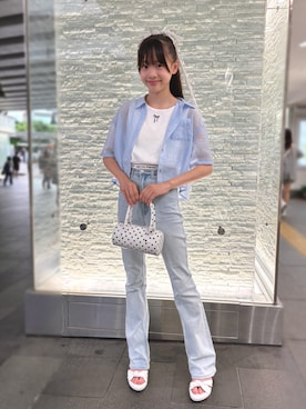 「アイテム（パンツ）」を使った、Remi。さん（キッズ・153cm）の夏コーディネート