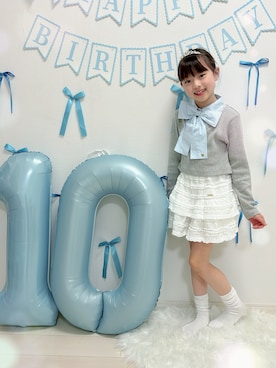 「PINKHUNT（ピンクハント）のアイテム」を使った、strawberryさん（キッズ・130cm）の秋コーディネート