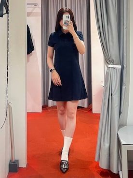 「3.3 Field Trip （3.3フィールドトリップ）のアイテム」を使った、モモさん（レディース・158cm）の春コーディネート