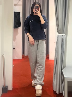 「アイテム（スリッポン）」を使った、モモさん（レディース・158cm・20代）の秋コーディネート