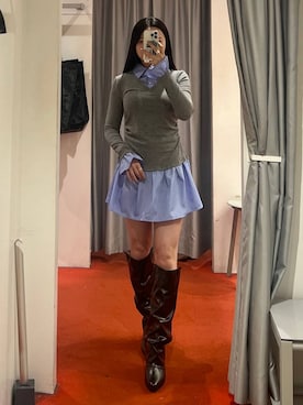 「3.3 Field Trip （3.3フィールドトリップ）のアイテム」を使った、モモさん（レディース・158cm）の冬コーディネート