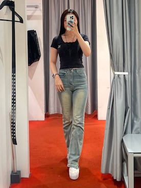 モモさん（レディース・158cm）の夏コーディネート
