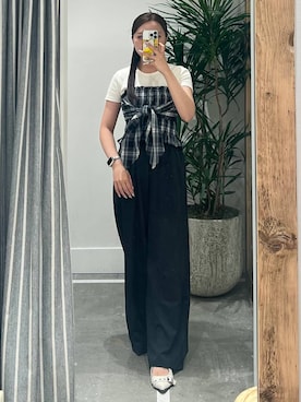 「アイテム（その他トップス）」を使った、モモさん（レディース・158cm・20代）の夏コーディネート