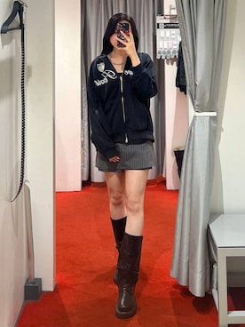 モモさん（レディース・158cm）の冬コーディネート