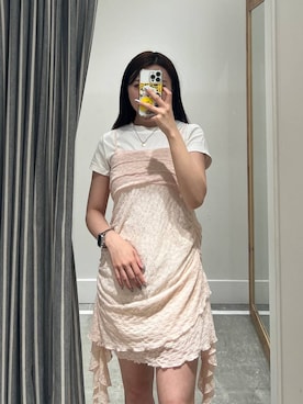 「アイテム（ワンピース/ドレス）」を使った、モモさん（レディース・158cm・20代）の春コーディネート