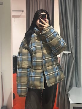 「アイテム（ダウンジャケット/コート、その他）」を使った、モモさん（レディース・158cm）の秋コーディネート