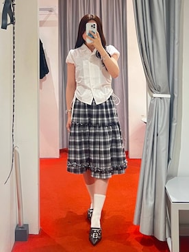 「3.3 Field Trip （3.3フィールドトリップ）のアイテム」を使った、モモさん（レディース・158cm）の春コーディネート