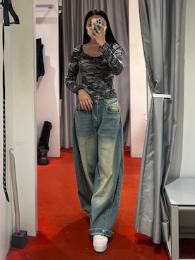 「3.3 Field Trip （3.3フィールドトリップ）のアイテム」を使った、モモさん（レディース・158cm）の冬コーディネート