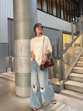 「アイテム（バッグ）」を使った、saori_iさん（レディース・172cm・40代）の夏コーディネート