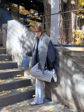 saori_iさん（レディース・172cm）の冬コーディネート