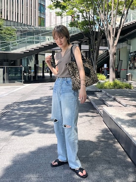 「アイテム（キーホルダー）」を使った、saori_iさん（レディース・172cm・40代）の夏コーディネート