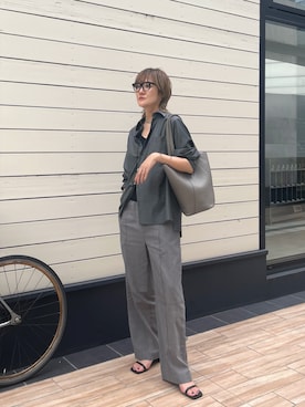 「アイテム（トートバッグ）」を使った、saori_iさん（レディース・172cm）の夏コーディネート