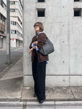 「ニット/セーター」｜saori_iさん（レディース・172cm）の冬コーディネート