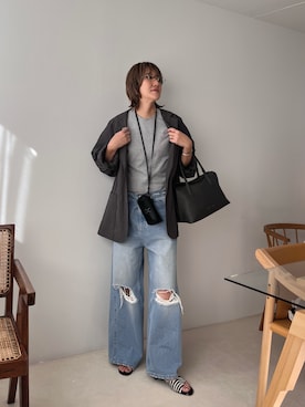 saori_iさん（レディース・172cm）の冬コーディネート