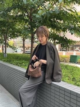 「アイテム（バッグ）」を使った、saori_iさん（レディース・172cm・40代）の夏コーディネート